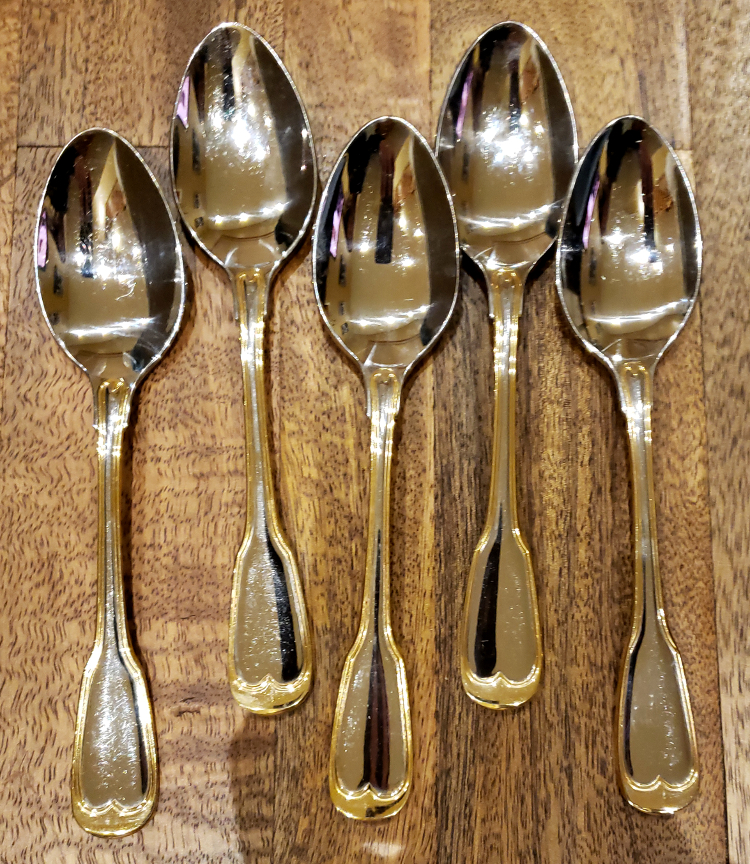 Oneida Stainless 18/10 Korea GOLDEN ANNE (5) 7" Oval Soup Place